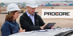 mowery employees on tablet at jobsite