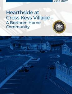 hearthside at cross keys village case study cover with abc merit award logo