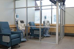 serenity blue dialysis room