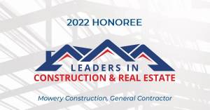 2022 HONOREE CPBJ LEADERS IN CONSTRUCTION & REAL ESTATE LOGO